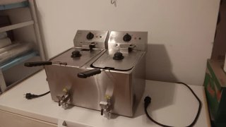 Freidora industrial doble 8+8L