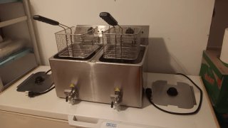 Freidora industrial doble 8+8L