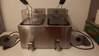 Freidora industrial doble 8+8L
