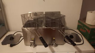 Freidora industrial doble 8+8L