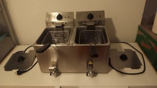 Freidora industrial doble 8+8L