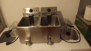 Freidora industrial doble 8+8L
