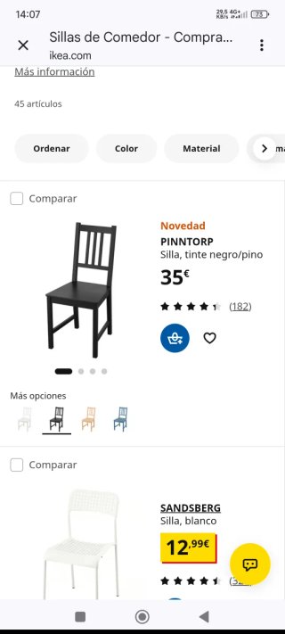 Mesa de comedor de madera y metal