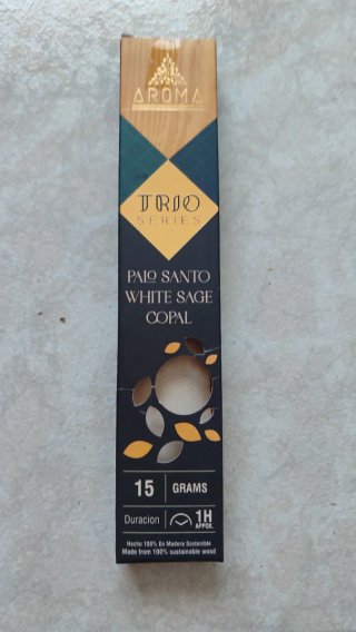 Incienso Aroma Trio Palo Santo White Sage Copal