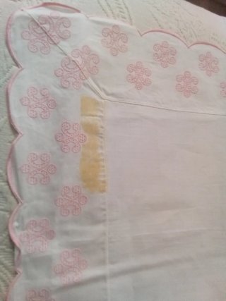 Juego sábanas antiguas confeccionadas a mano