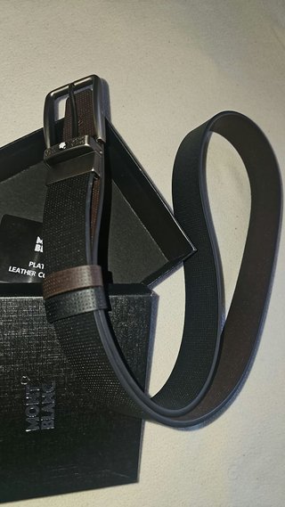 Cintura Montblanc Pelle Nera/Marrone 110cm