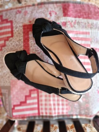 Sandalias Alpargatas Negras Talla 39