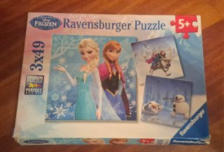 3 Puzles Ravensburger Frozen 3x49