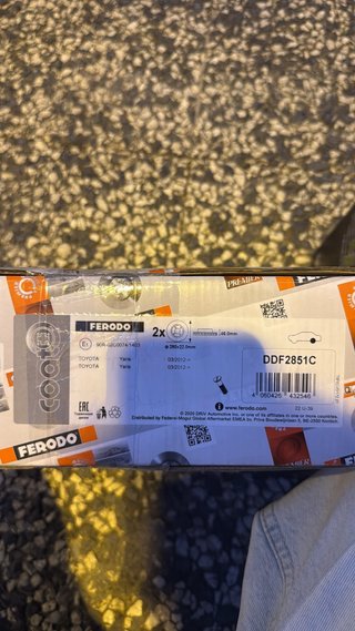 Discos de freno Ferodo DDF2851C Toyota Yaris