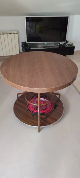 Mesa camilla redonda 90cm completa
