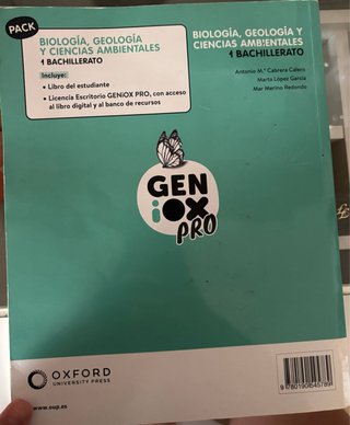 Biología, Geología 1º Bach + Código dig