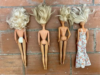 Lotto 11 Barbie + 2 Ken + 3 Bambole e Accessori
