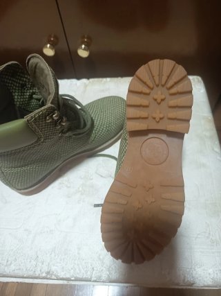 Botas verdes estilo Timberland