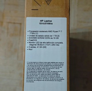 Portátil HP 15-fc0149ns NUEVA