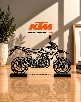 KTM 125 SMC R Maqueta Silueta 20cm