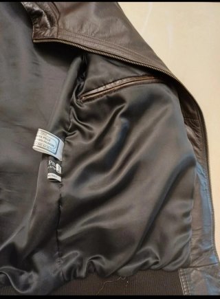 Giubbotto in pelle marrone