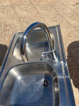 Fregadero doble Teka acero inoxidable con grifo