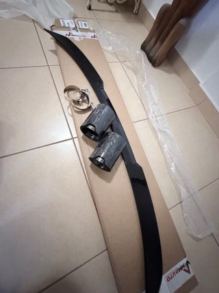Kit M3 BMW ponteiras Escape em carbono  e Spoiler