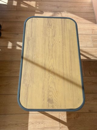 Conjunto de terraza madera y metal