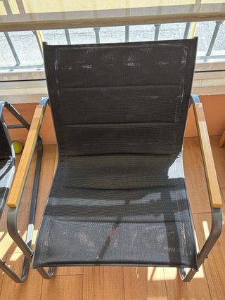Conjunto de terraza madera y metal