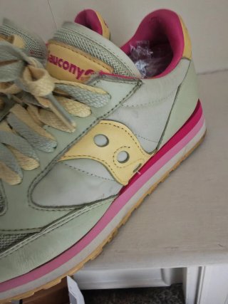 Saucony Scarpe Donna Tg 39 Verde/Rosa