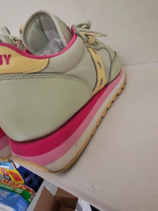 Saucony Scarpe Donna Tg 39 Verde/Rosa