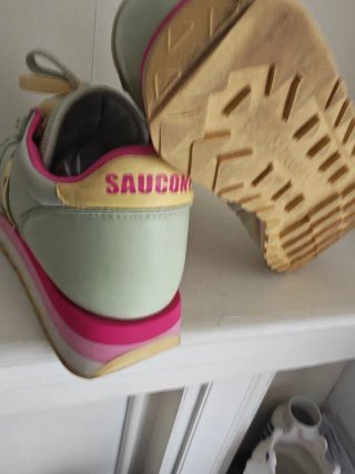 Saucony Scarpe Donna Tg 39 Verde/Rosa