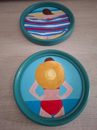 Cuadros Redondos lote 35 euros