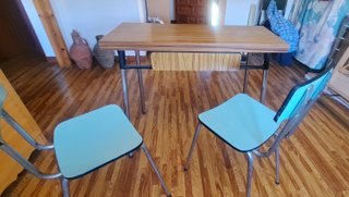 Mesa plegable cocina con 4 sillas