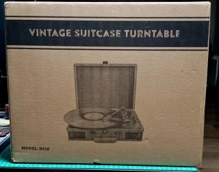 Tocadiscos portatil con altavoces incorporados