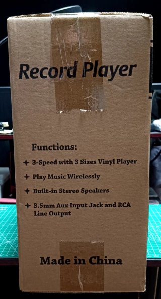 Tocadiscos portatil con altavoces incorporados