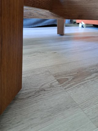 Mesa de centro redonda de madera 100 cm