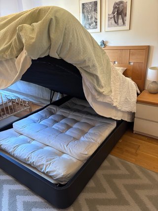 Canapé Cama 140cm Madera y Tela