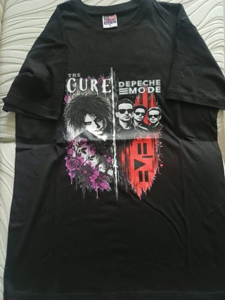 Camiseta The Cure + Depeche, talla M,  nueva