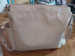 Bolso para carrito de bebé color beige
