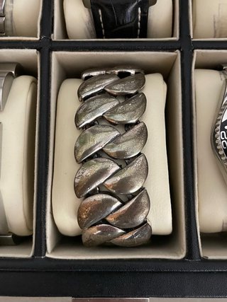 Bracciale a maglie larghe opaco, stile Rare Ravers