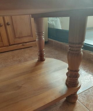 Mesa de centro de pino