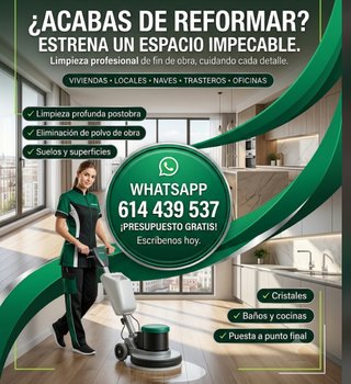 Limpieza de fin de obras