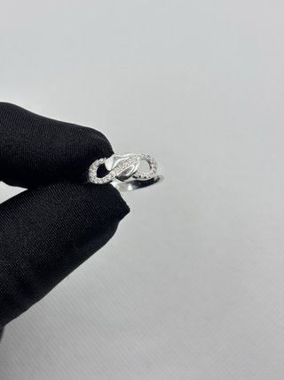 Anillo de Plata 925 Infinito Corazón