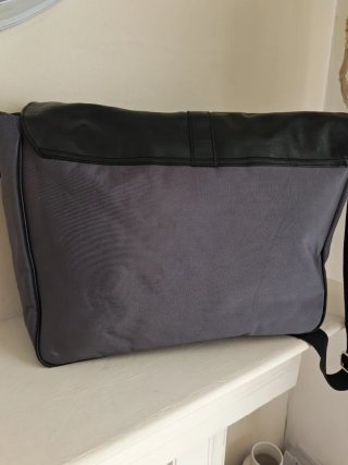 Borsa a cartella Calvin Klein pelle/tela nera