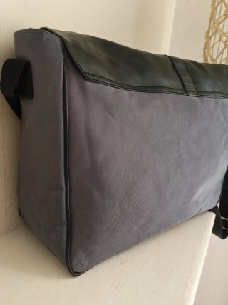 Borsa a cartella Calvin Klein pelle/tela nera
