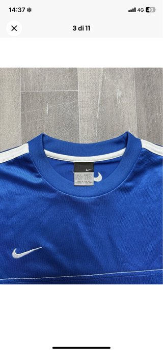 Maglia Nike Dri-Fit Sportiva Blu Taglia M