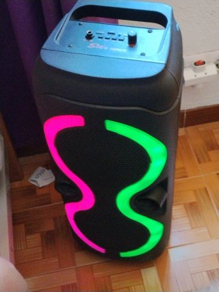 Altavoz Karaoke Sile ZQS8230 Negro/Morado