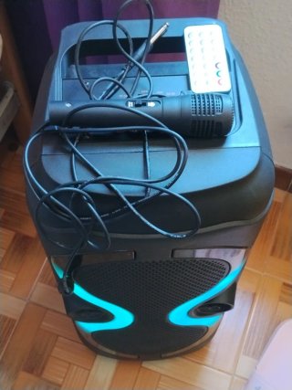Altavoz Karaoke Sile ZQS8230 Negro/Morado