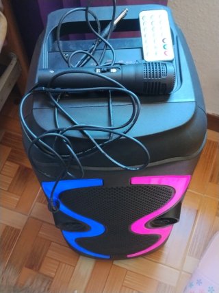 Altavoz Karaoke Sile ZQS8230 Negro/Morado