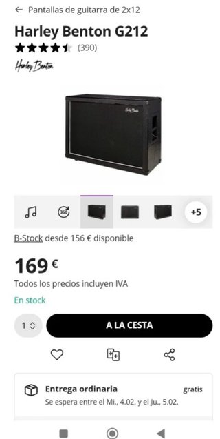 Pantalla Harley Benton G212
