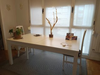Mesa comedor extensible Ikea blanca