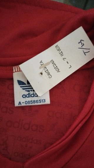 Camiseta Adidas Originals Vintage Roja Talla 0/1