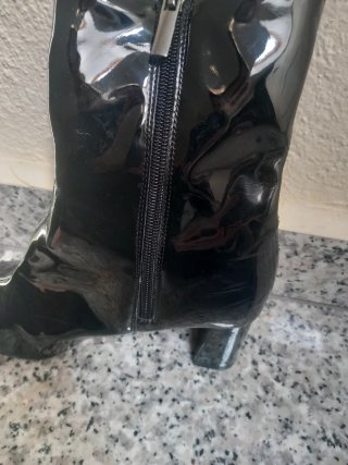 Botines charol Bershka negros