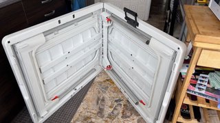 Mesa grande plegable camping de plástico